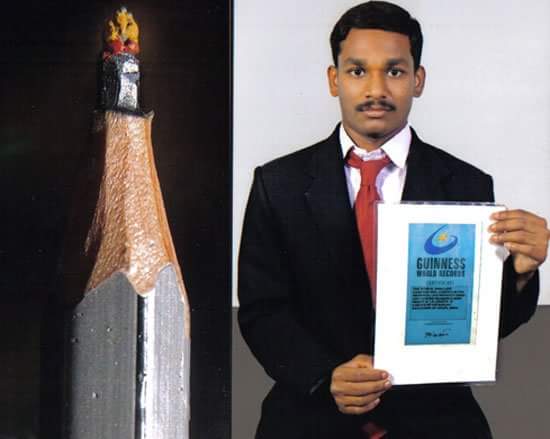 ಪೆನ್ಸಿಲ್ ಲೆಡ್‌ನಲ್ಲಿ ಗಣೇಶನ ರಚನೆ: ಗಿನ್ನೆಸ್ ರೆಕಾರ್ಡ್‌ನತ್ತ ಕಲಾವಿದ ಸಂಜಯ್ ದಯಾನಂದ